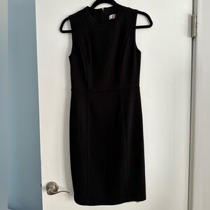 LOFT sleeveless little black sheath dress